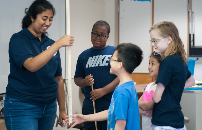 Students learn how to test and measure the quickness of their reflexes using a ruler.